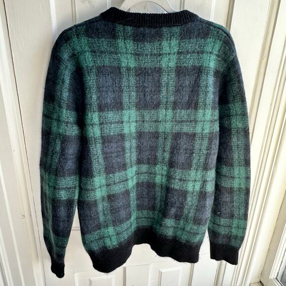 J Crew Watch Tartan Plaid Crewneck Alpaca Wool Crewneck Sweater - Picture 6 of 9